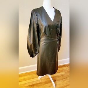 Banana Republic faux leather dress